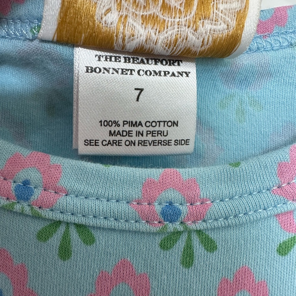 The Beaufort Bonnet Company Blue and Pink Kids Dress - Picture 3 of 9